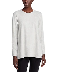 Eileen Fisher Striped Brushed Terry Easy Tunic