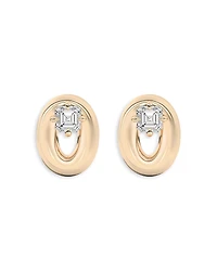 Shahla Karimi from the Luxe Collection Certified Lab Grown Diamond Doshi Puff Studs with Asschers