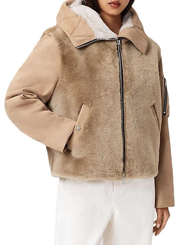 Allsaints Dexter Shearling Bomber Jacket