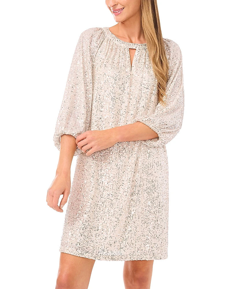 Vince Camuto Keyhole Cutout Shift Dress