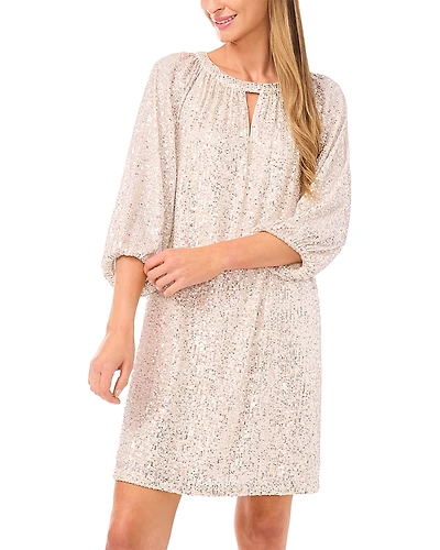 Vince Camuto Keyhole Cutout Shift Dress