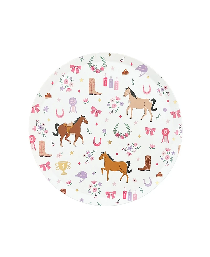 Jollity & Co. Pony Tales Small Paper Plates, Set of 8