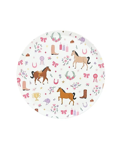 Jollity & Co. Pony Tales Small Paper Plates, Set of 8