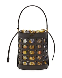 Ferragamo Gancini Mini Leather Bucket Bag