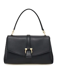 Ferragamo Front Flap Small Leather Handbag
