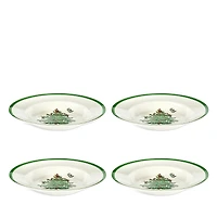 Spode Christmas Tree Soup Plates, Set of 4