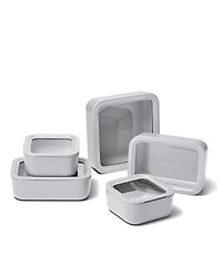 Caraway 14-Piece Ceramic Coated Glass Food Storage Set
