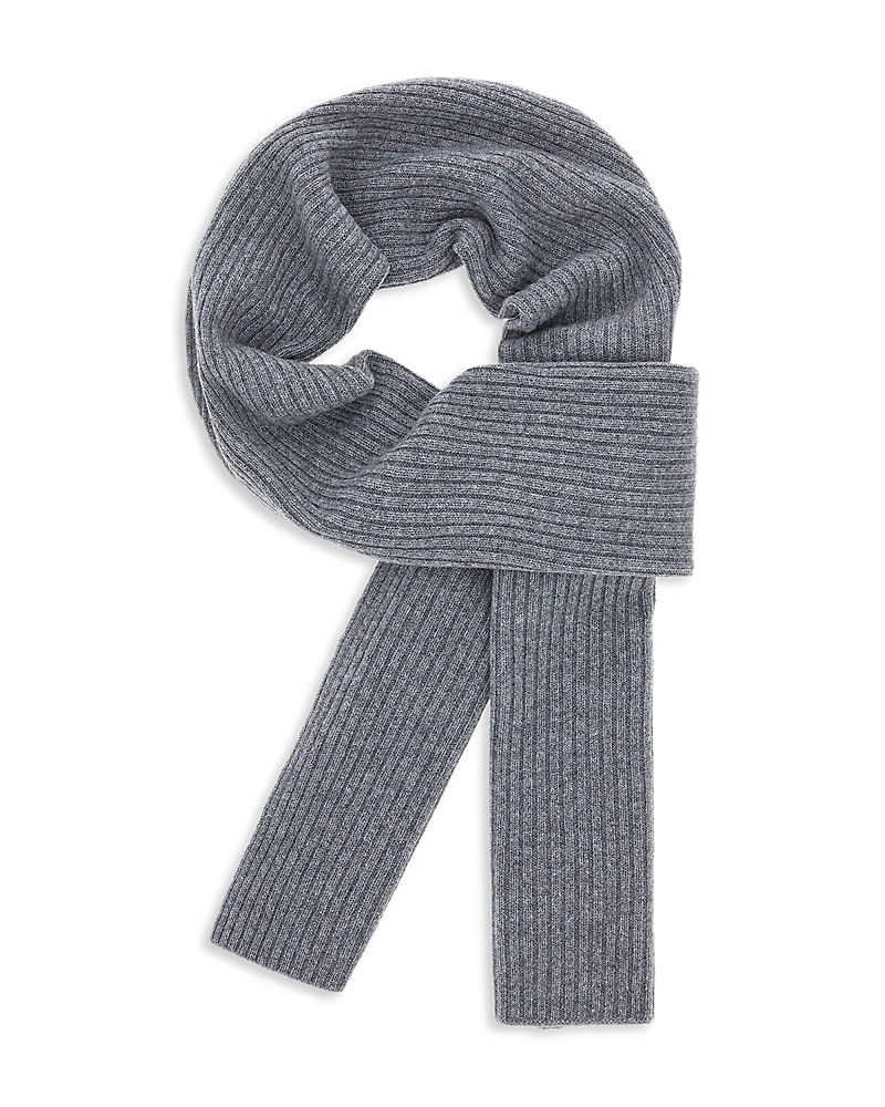 Boggi Milano Men's Ribbed Cashmere Scarf