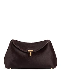 Toteme Mini T-Lock Calf Hair Clutch