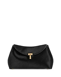 Toteme T Lock Mini Calf Hair Clutch