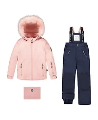 Deux par Girls' Two-Piece Play Snowsuit