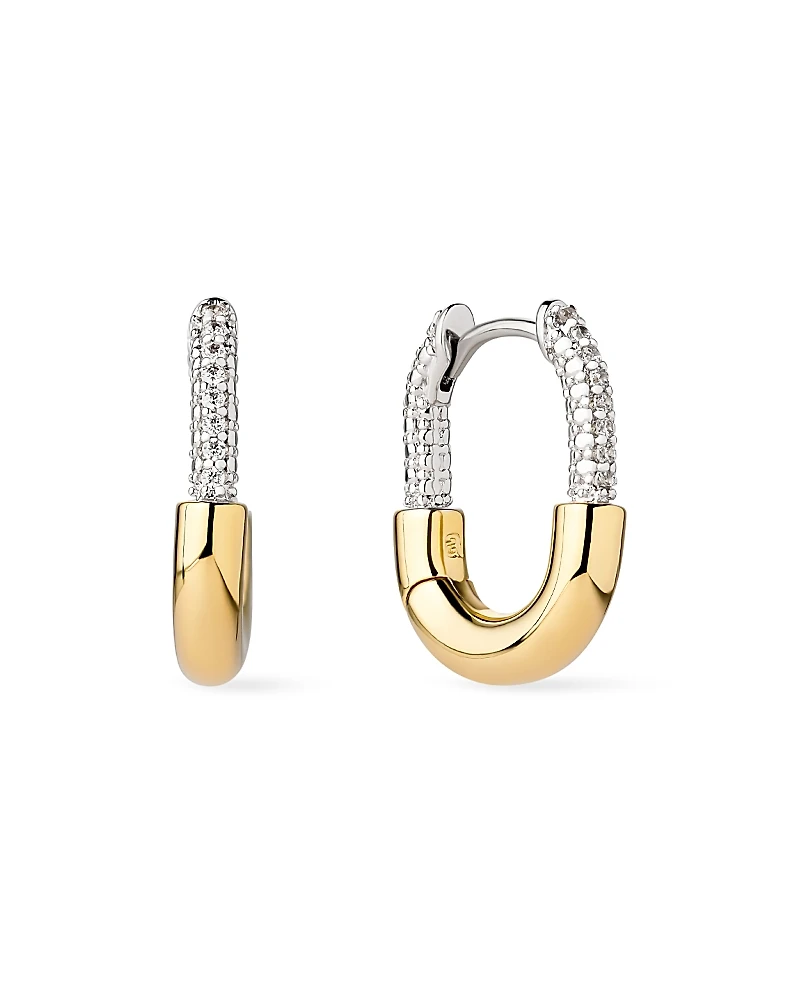 Ana Luisa Mini Micropave Gold Brynley Hoops