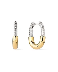 Ana Luisa Mini Micropave Gold Brynley Hoops