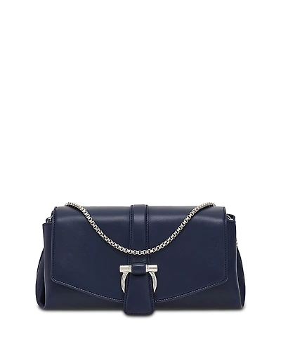 Ferragamo Small Front Flap Leather Crossbody