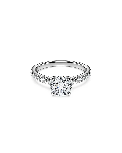 Swarovski 14K White Gold Eternity Certified Lab Grown Diamond Engagement Ring