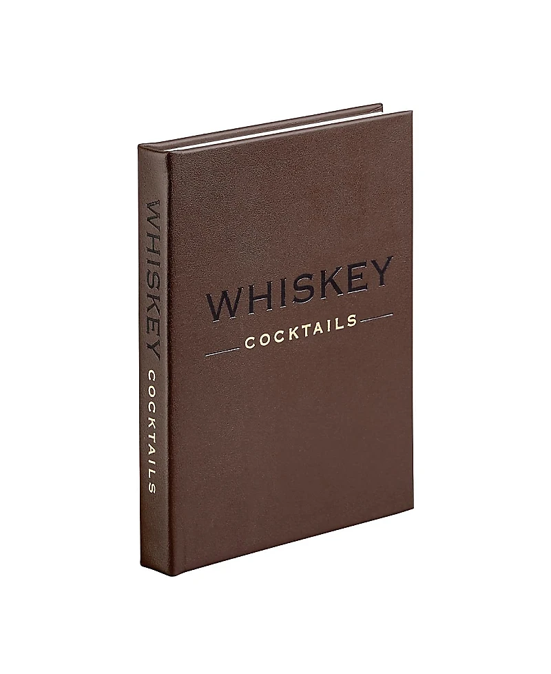 Graphic Image Whiskey Cocktails Leather Bound Book