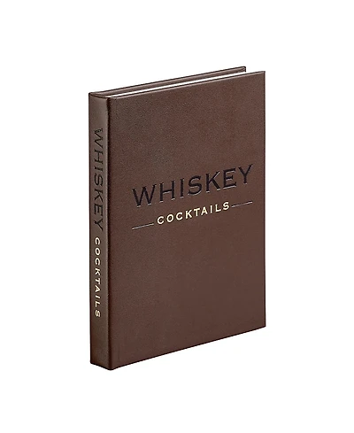 Graphic Image Whiskey Cocktails Leather Bound Book
