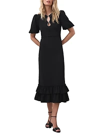 Mint Velvet Women's Diamante Trim Midi Dress