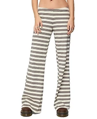 Edikted Avalie Striped Ribbed Pants