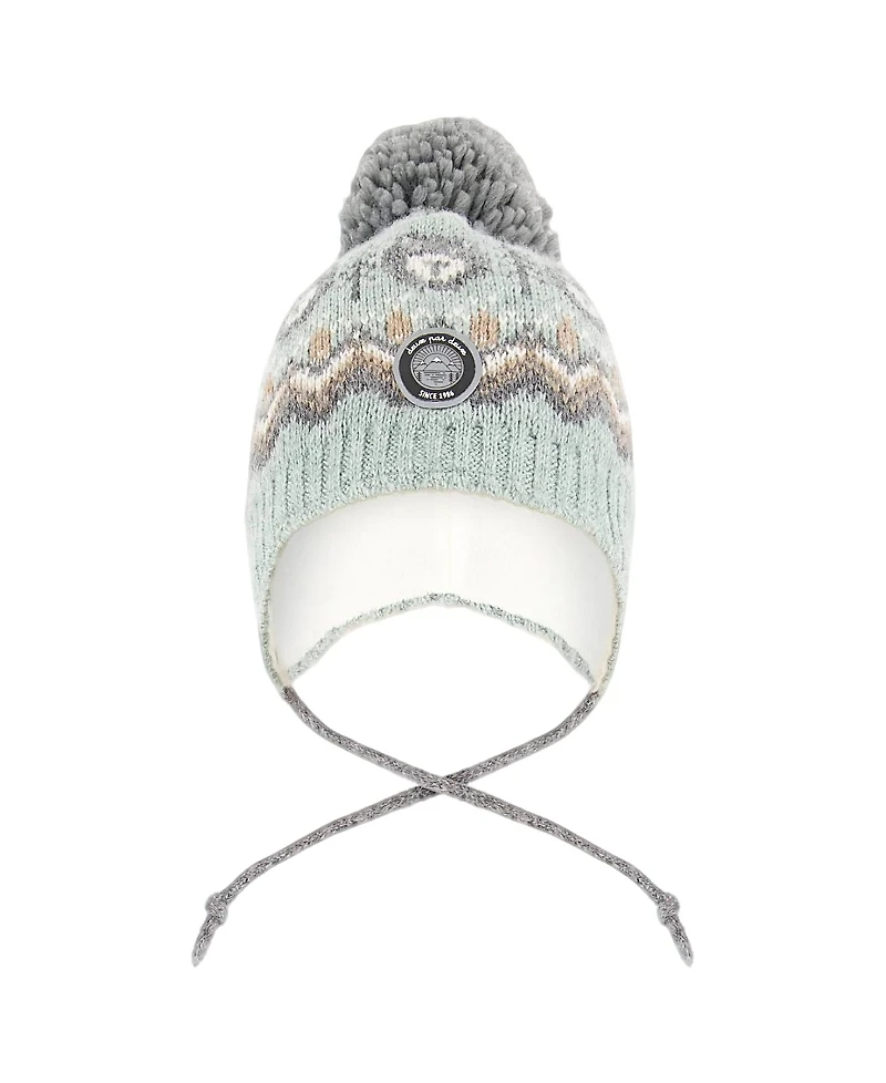 Deux par Boys' Lined Peruvian Knit Pompom Hat - Baby