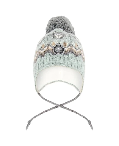 Deux par Boys' Lined Peruvian Knit Pompom Hat - Baby
