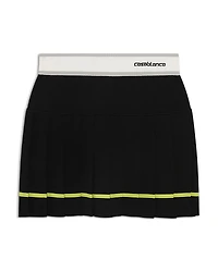 Casablanca Striped Pleated Skirt