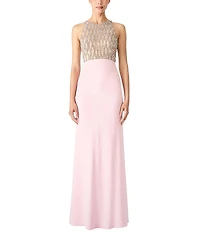 Jenny Packham Dewdrop Crystal-Bodice Gown