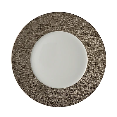 Bernardaud Ecume Platinum Dinner Plate