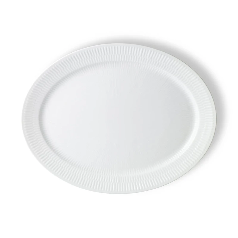 Royal Copenhagen White Fluted Plain Oval Platter