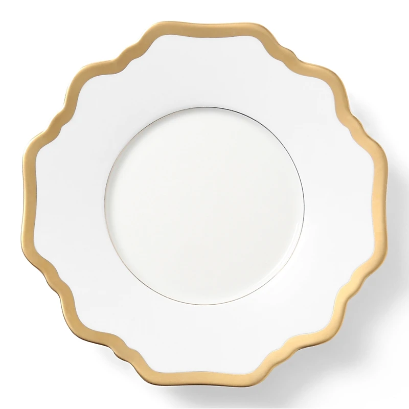 Anna Weatherley Antique White with Gold Saucer