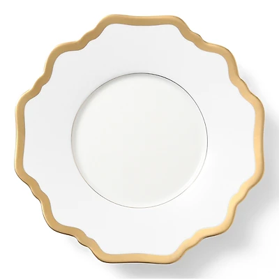 Anna Weatherley Antique White with Gold Saucer