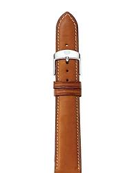 Michele Saddle Leather Watch Strap