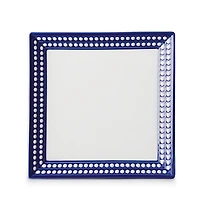 L'Objet Perlee Bleu 8 Square Tray