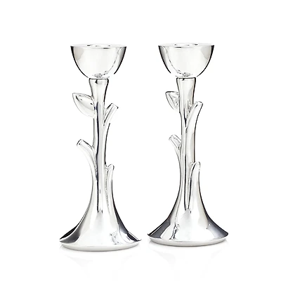 Nambe Tree of Life Sabbath Candlestick, Set of 2