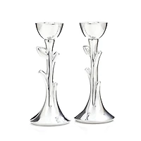 Nambe Tree of Life Sabbath Candlestick, Set of 2