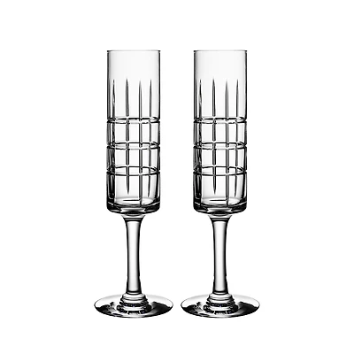 Orrefors Street Specialty Drinkware by Jan Johansson Champagne Glass, Set of 2