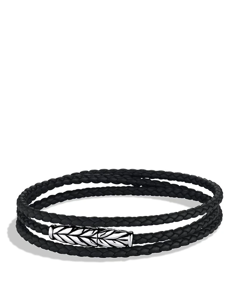 Men's Chevron Triple Wrap Bracelet