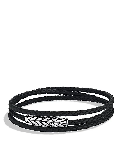 Men's Chevron Triple Wrap Bracelet