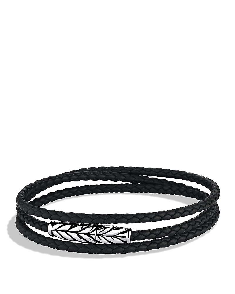 David Yurman Men's Chevron Triple Wrap Bracelet