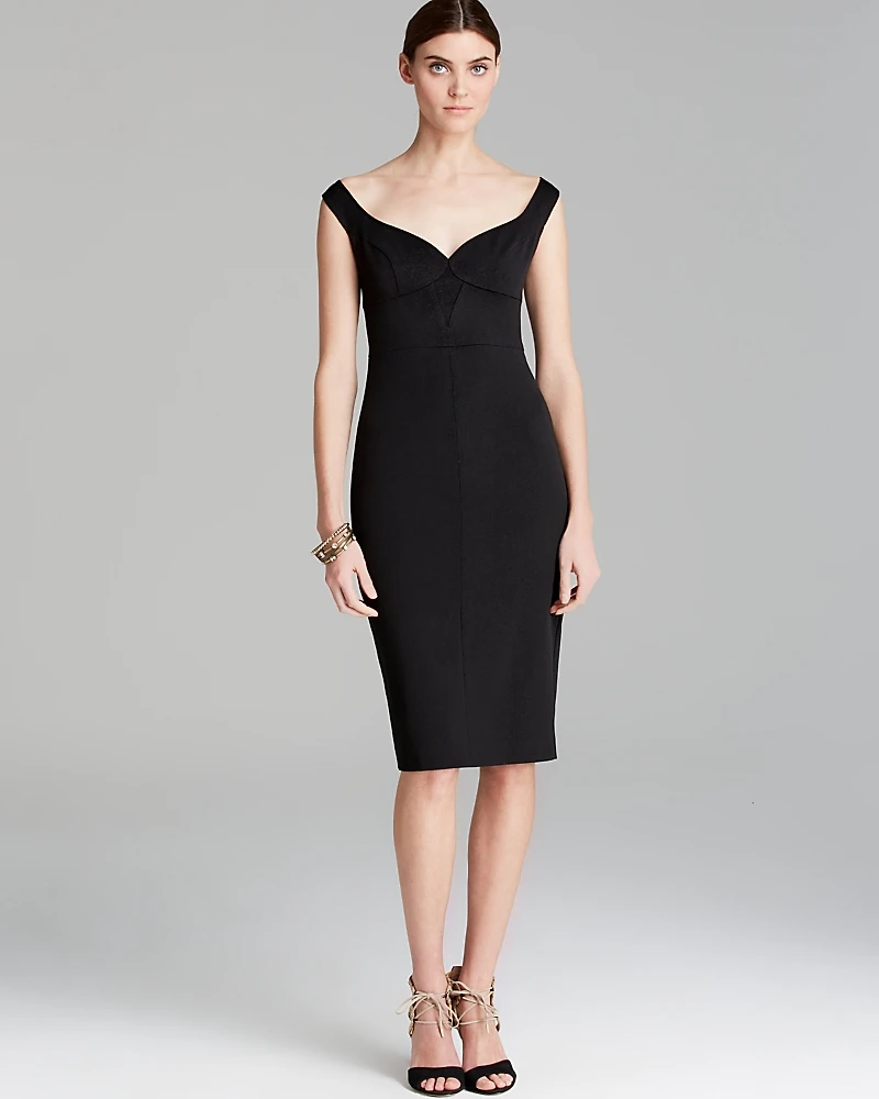 Black Halo Dress - Ally Sweetheart Neckline Sheath