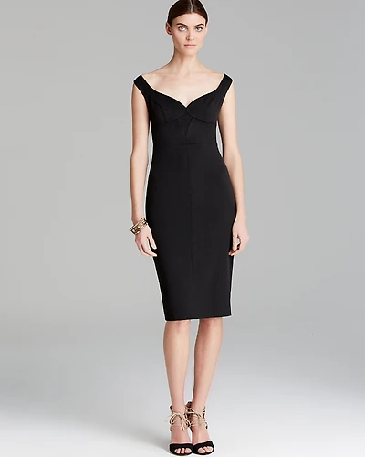 Black Halo Dress - Ally Sweetheart Neckline Sheath