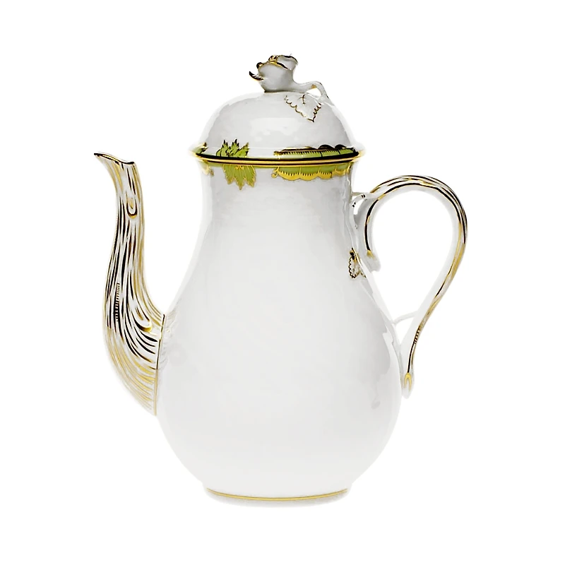 Herend Princess Victoria Green Coffee Pot