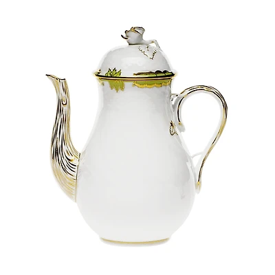 Herend Princess Victoria Green Coffee Pot