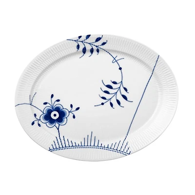 Blue Fluted Mega Oval Platter
