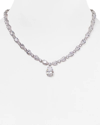 Pear Pendant Necklace, 16"
