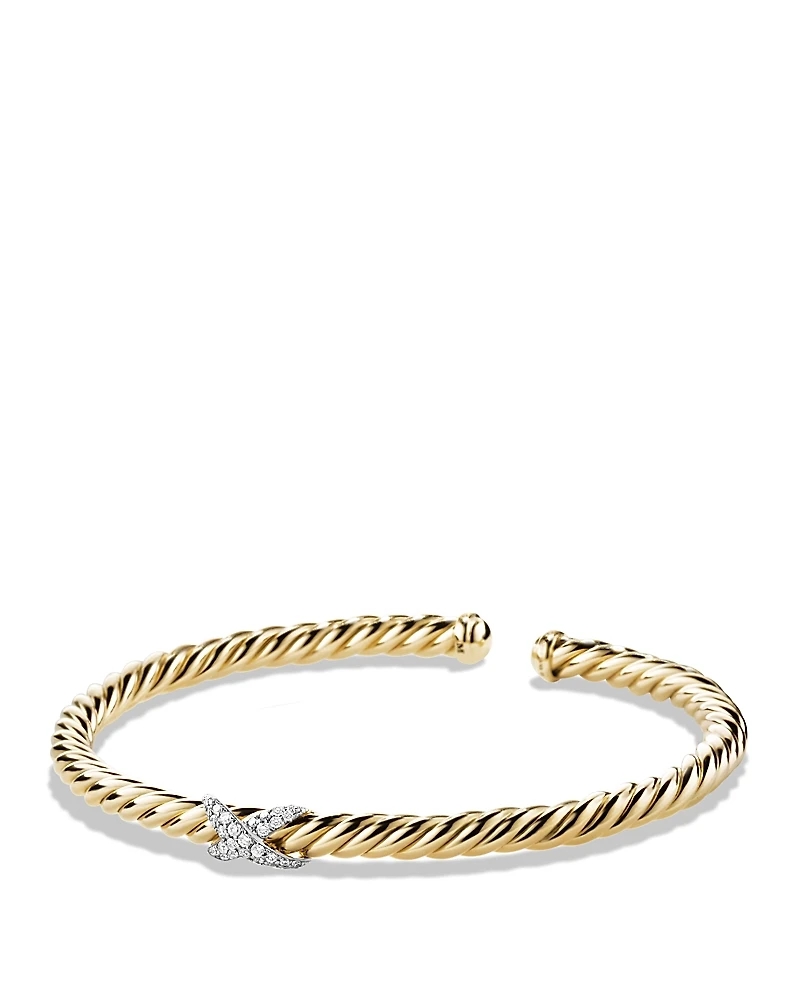 David Yurman X Bracelet with Diamonds