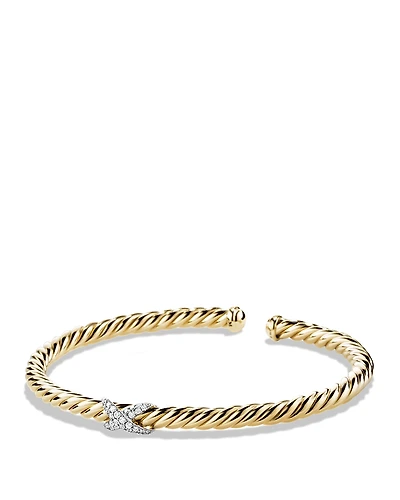 David Yurman X Bracelet with Diamonds