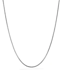 Box Chain Necklace with an Accent of 14K Gold, 1.7mm
