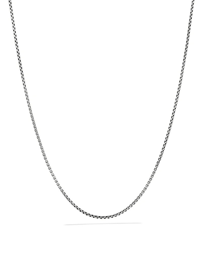 David Yurman Box Chain Necklace with an Accent of 14K Gold, 1.7mm