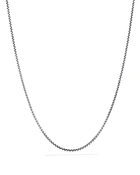David Yurman Box Chain Necklace with an Accent of 14K Gold, 1.7mm